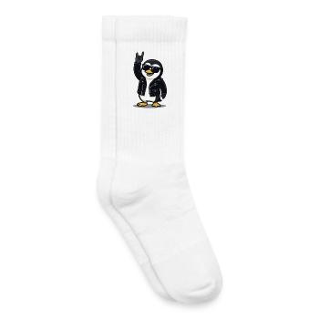 Rock'n'Roll Pinguin - Kinder Tennissocken - Weiß - Rechts
