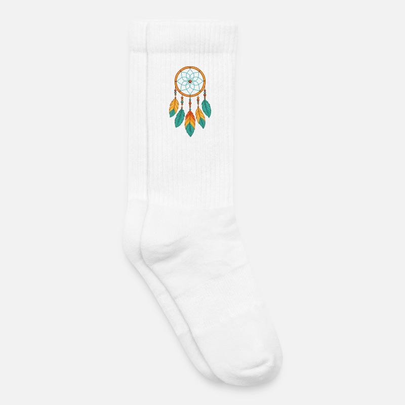 Traumfänger  - Kinder Tennissocken - Weiß
