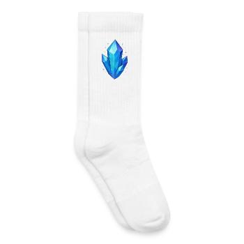 Amas de cristaux bleus - Chaussettes de tennis bio enfant - blanc - Droite