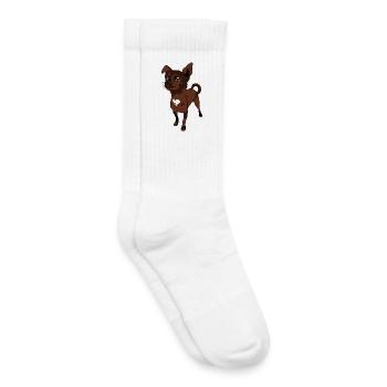 Chihuahua - Kids Tennis Socks - white - Right