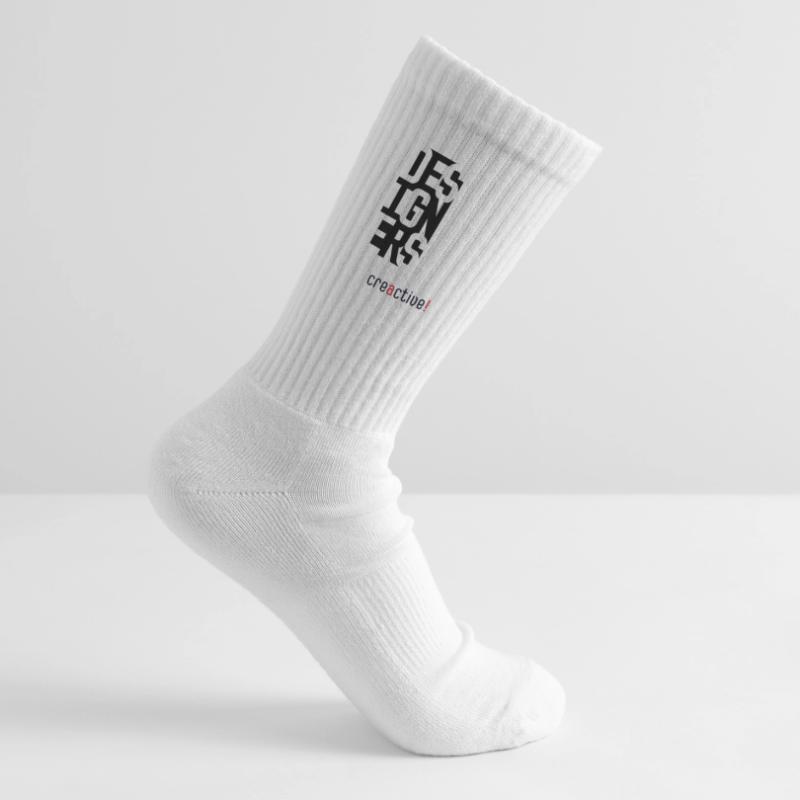 Creactive Designer – Conception typographique créative Chaussettes de tennis bio enfant
