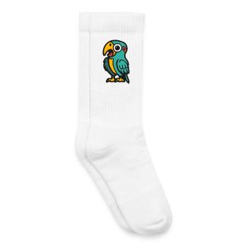 Papagai Halloween Zombie - Chaussettes de tennis bio enfant - blanc - Droite