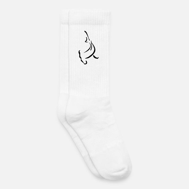 Hammerhead shape - Kids Tennis Socks - white