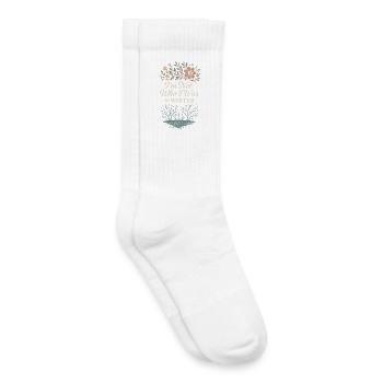 Croissance consciente, Renouvellement printanier, - Chaussettes de tennis bio enfant - blanc - Droite