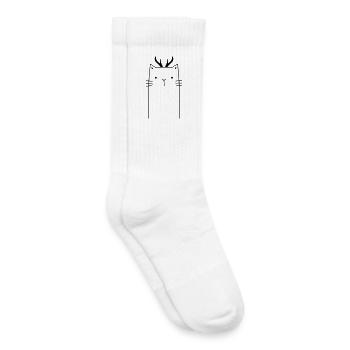 Christmas Cat - Kids Tennis Socks - white - Right