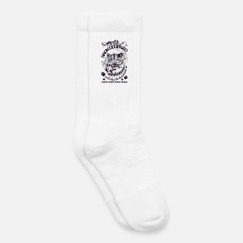 SNOW LEOPARD - Kids Tennis Socks - white