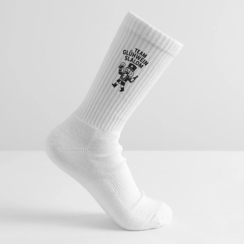 Team mulled wine slalom drunk nutcracker funny Kids Tennis Socks