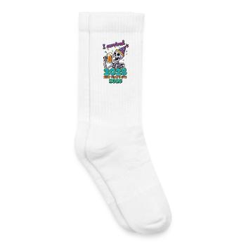 I Survived 2025 New Year's Eve 2026 Party - Kids Tennis Socks - white - Right
