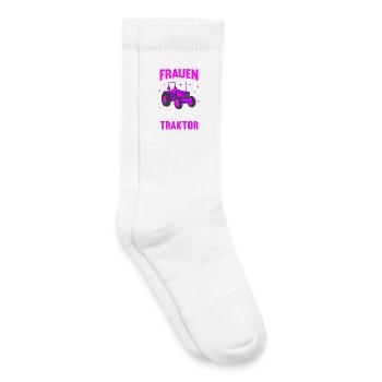 Tractor Farmer Farmer Tractor Driver Tractor - Kids Tennis Socks - white - Right