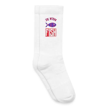 I CAN'T. I FISHED. FISHERMAN. HUMOR. RETIREMENT - Kids Tennis Socks - white - Right