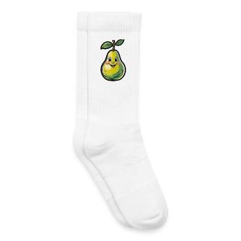 Happy Pear Cartoon - Kids Tennis Socks - white - Right