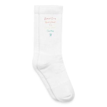 Schulsekretärin Sekretärin Schule - Kinder Tennissocken - Weiß - Rechts