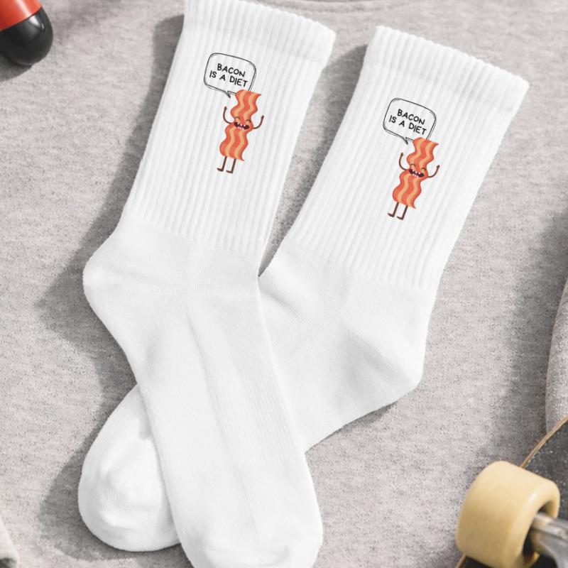 Bacon on a humorous diet Kids Tennis Socks