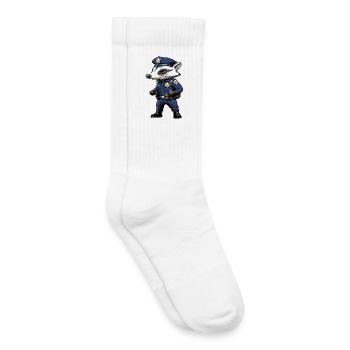 Badger Police - Kids Tennis Socks - white - Right
