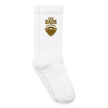 Les papas cool ont la barbe - Chaussettes de tennis bio enfant - blanc - Droite