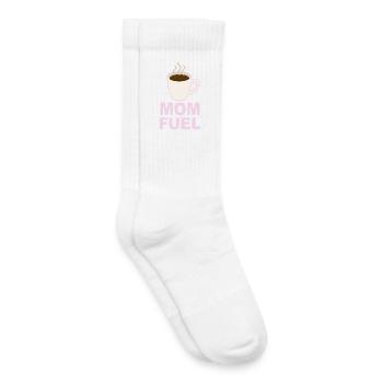 Mom Fuel – Coffee Powered Mom Design - Kinder Tennissocken - Weiß - Rechts