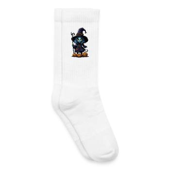 Halloween - Zombie - Horror - Hexe - Kinder Tennissocken - Weiß - Rechts