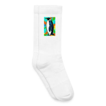 penguin - Kids Tennis Socks - white - Right