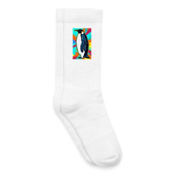penguin - Kids Tennis Socks - white - Right