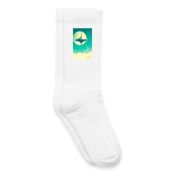 Städte beginnen über den Wolken zu schweben - Kinder Tennissocken - Weiß - Rechts