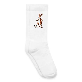 Fussball Känguru - Kinder Tennissocken - Weiß - Rechts