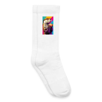 loutre - Chaussettes de tennis bio enfant - blanc - Droite