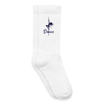 Silhouette de pole dance – Pole Art élégant - Chaussettes de tennis bio enfant - blanc - Droite