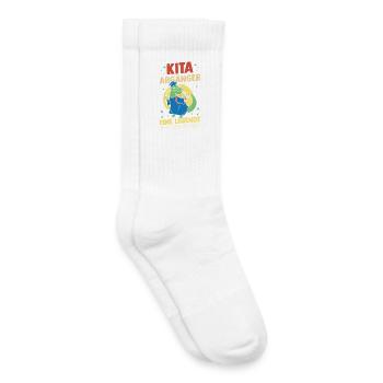 Kita Abgänger Eine Legende Verlässt Das Gelände - Kinder Tennissocken - Weiß - Rechts