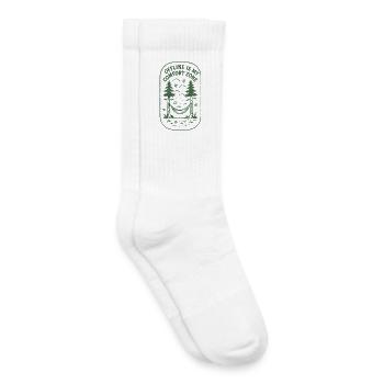 Offline-Zone | Natur Slow Living - Kinder Tennissocken - Weiß - Rechts