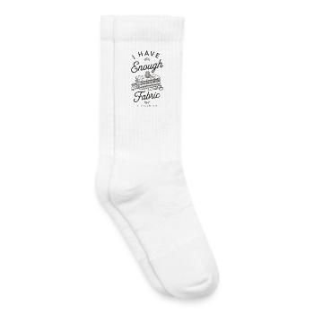 J’ai assez de tissu - Chaussettes de tennis bio enfant - blanc - Droite