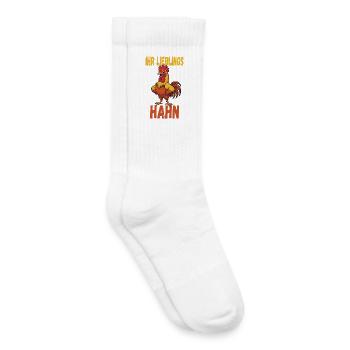  Ihr Lieblings Hahn Lustiger Hahn Cartoon - Kinder Tennissocken - Weiß - Rechts