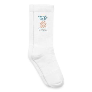 Frühstück lustiger Brunch Kaffee Butter mich - Kinder Tennissocken - Weiß - Rechts