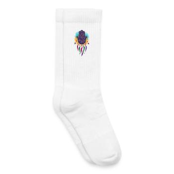 Spirituality Sacred Geometry Lotus Flower Zen - Kids Tennis Socks - white - Right