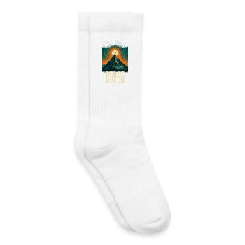 Berge rufen am Gipfel - Kinder Tennissocken - Weiß - Rechts