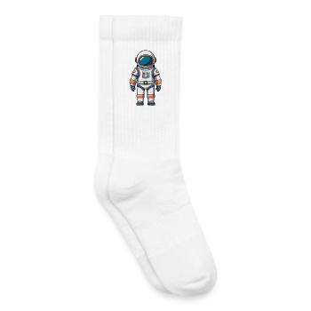 Astronaute - Chaussettes de tennis bio enfant - blanc - Droite
