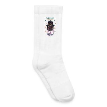 Spiritualität Spirituell geschützte Heilige Geometrie - Kinder Tennissocken - Weiß - Rechts