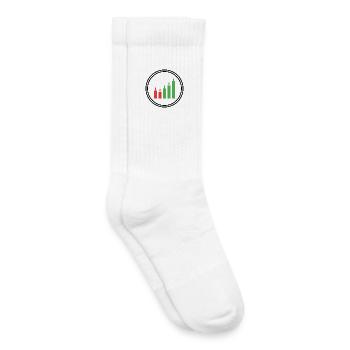 Croissance et succès | Finance et graphique boursier - Chaussettes de tennis bio enfant - blanc - Droite