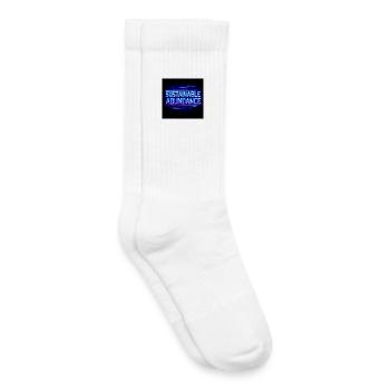 Abondance durable Néon - Chaussettes de tennis bio enfant - blanc - Droite