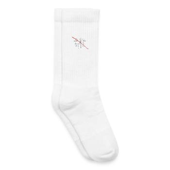 Kreuz Nul - Kinder Tennissocken - Weiß - Rechts