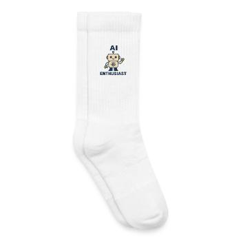 KI-Enthusiasten-Roboter - Kinder Tennissocken - Weiß - Rechts
