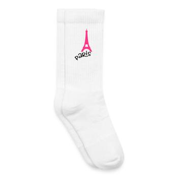 Paris - Chaussettes de tennis bio enfant - blanc - Droite