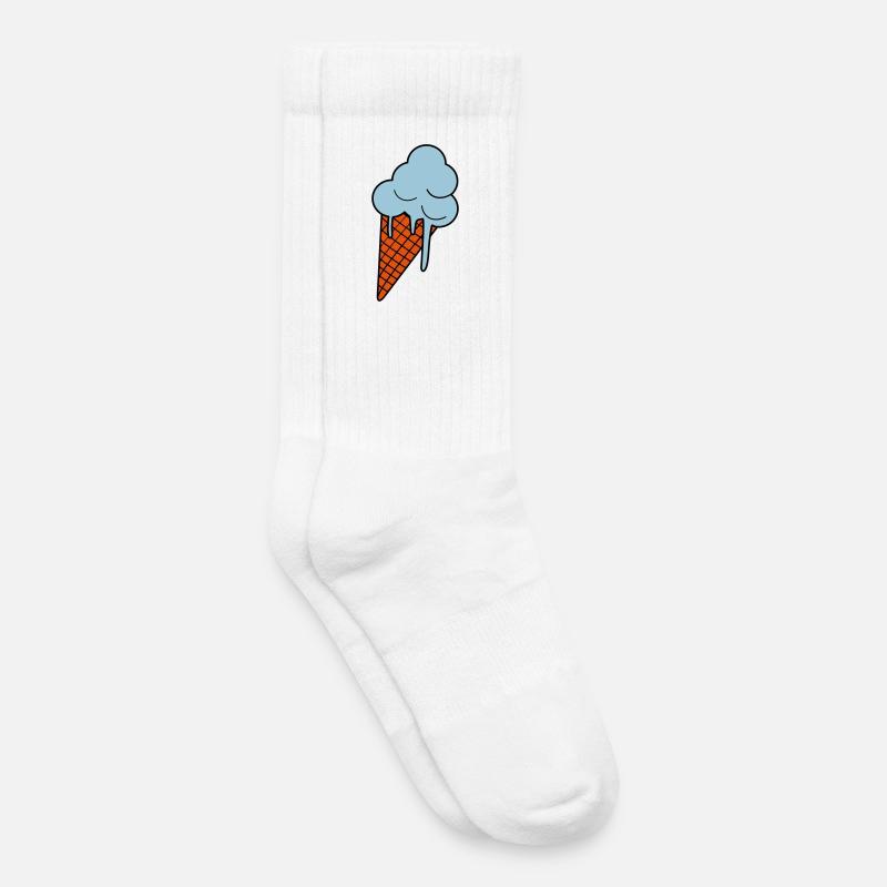 Schmelzendes Eis - Kinder Tennissocken - Weiß