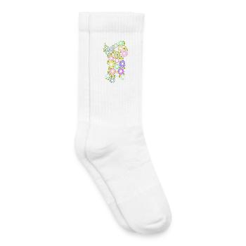 sardaigne en couleur2 - Chaussettes de tennis bio enfant - blanc - Droite