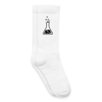 Fiole de science chimie icône du symbole scientifique - Chaussettes de tennis bio enfant - blanc - Droite