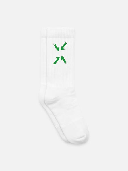 grün im fokus - Kinder Tennissocken - Weiß