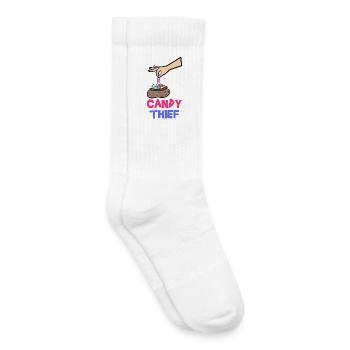 Candy Statement Sweet tooth Delicious sweets - Kids Tennis Socks - white - Right