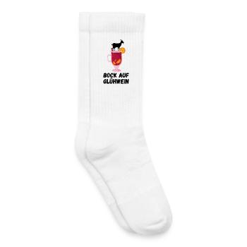 Bock auf Glühwein - Kinder Tennissocken - Weiß - Rechts