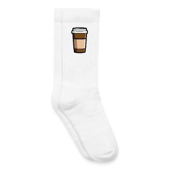Kafee pour aller matin personne - Chaussettes de tennis bio enfant - blanc - Droite