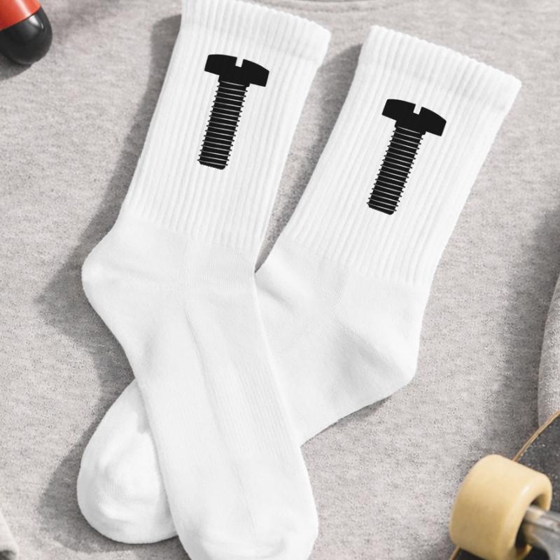 Screw bolt round head Kids Tennis Socks