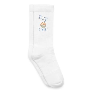 La constellation des Gémeaux - Chaussettes de tennis bio enfant - blanc - Droite